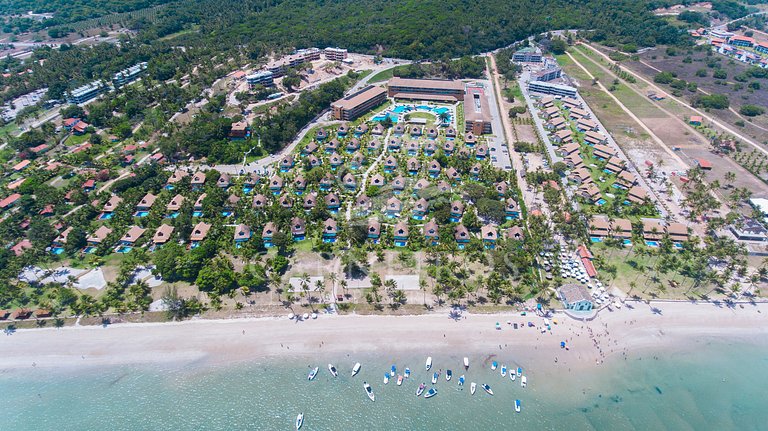 02 Quartos - Eco Resort Praia dos Carneiros - Ao lado da Igr
