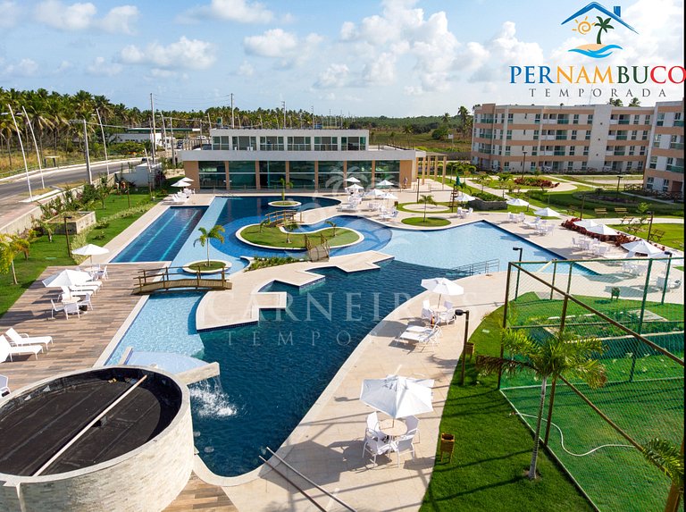 Flat 3 Quartos - Muro Alto Clube - Porto de Galinhas