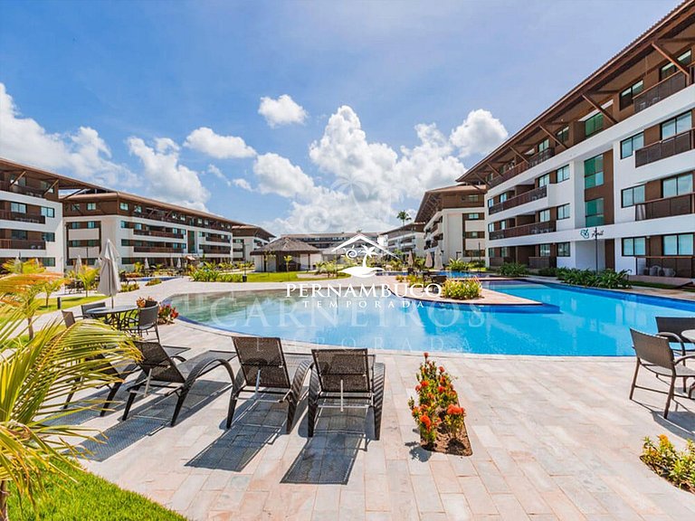 Flat 02 Quartos no Cupe Beach Living - (B03-C)