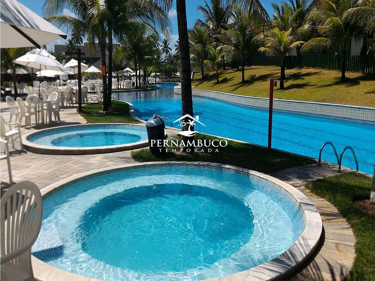 Flat com Varanda | Vista Piscina (E307)