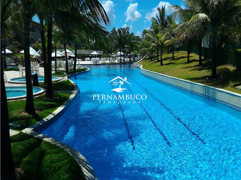 Flat com Varanda | Vista Piscina (E307)