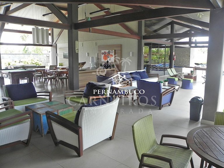 Flat 02 Quartos no Malawi Muro Alto Beach Houses - (B05-2)
