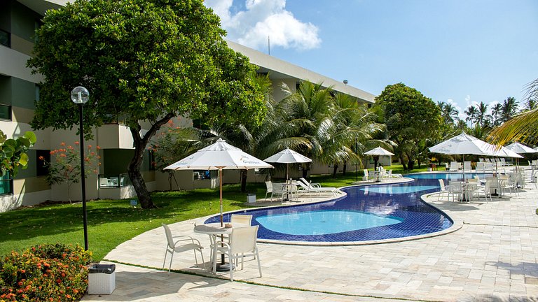 Carneiros | 1 QT Vista Piscina | Beira-Mar (B09-E)
