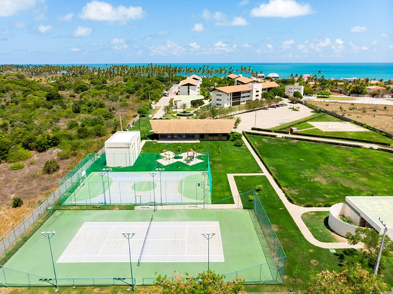 Carneiros | 1 QT Vista Piscina | Beira-Mar (B09-E)