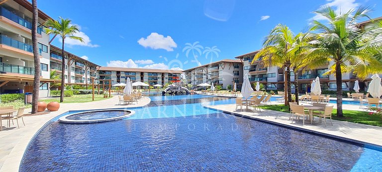 Flat 2 Quartos - La Fleur Polinésia - Porto de Galinhas