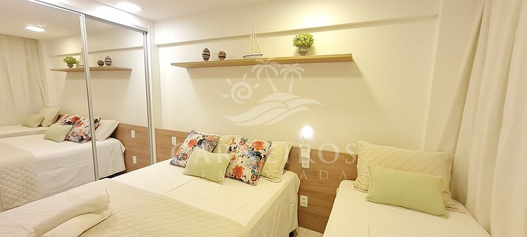 Flat 2 Quartos - La Fleur Polinésia - Porto de Galinhas
