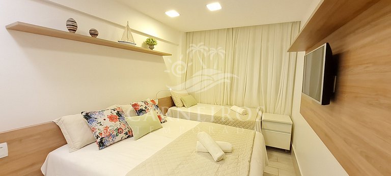 Flat 2 Quartos - La Fleur Polinésia - Porto de Galinhas