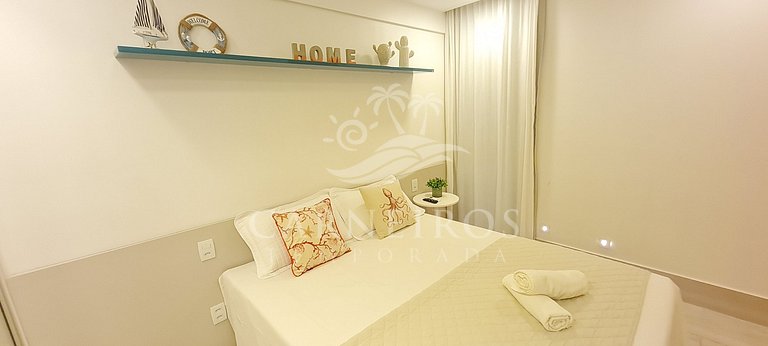 Flat 2 Quartos - La Fleur Polinésia - Porto de Galinhas