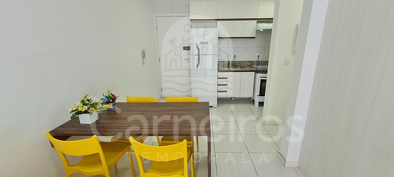 Flat 1 Quarto no Muro Alto Clube (MAC B14-A)