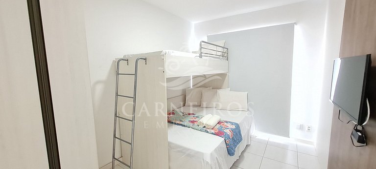 Flat 1 Quarto no Muro Alto Clube (MAC B14-A)