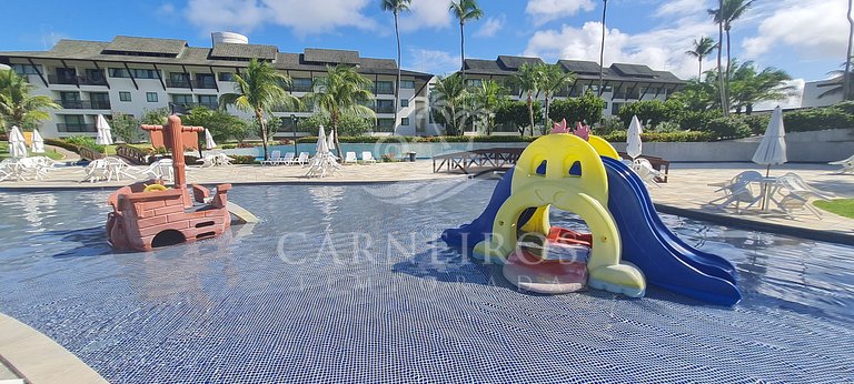 Flat 2 Quartos no Beach Class Muro Alto (B103)