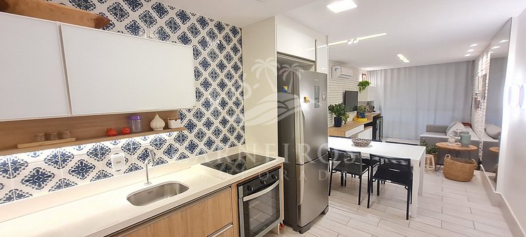 Flat 02 Quartos com Piscina Privativa - La Fleur Polinésia