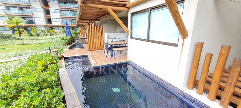 Flat 02 Quartos com Piscina Privativa - La Fleur Polinésia