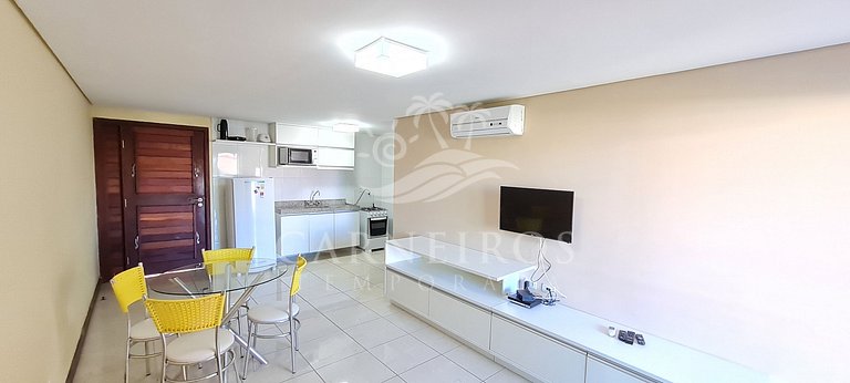 Flat 01 Quarto 1º Andar- Club Meridional Carneiros (B4-1PP)