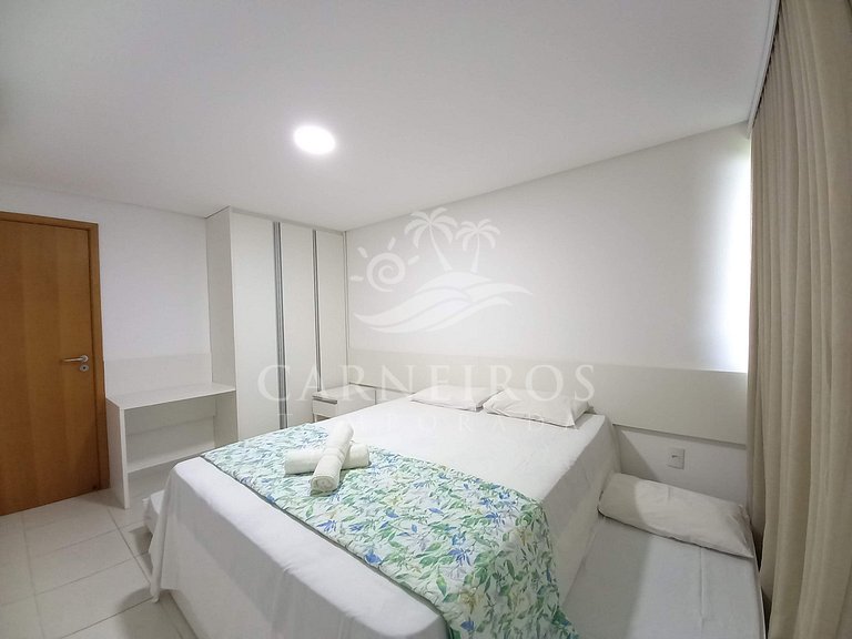 Flat 01 quarto na Praia dos Carneiros - Tamandaré (C17-5)
