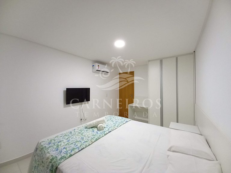 Flat 01 quarto na Praia dos Carneiros - Tamandaré (C17-5)
