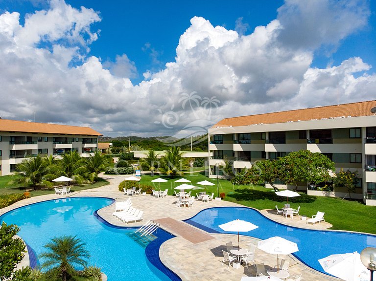 Flat 2 Quarto no Carneiros Beach Resort (B01-D)