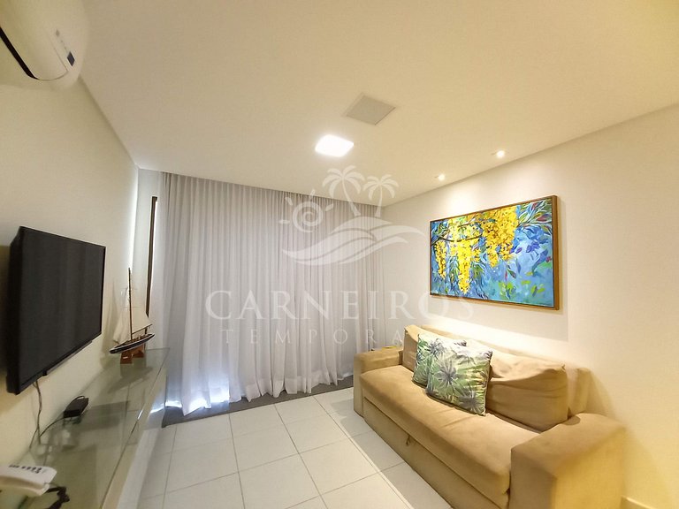 Flat 2 Quartos no Carneiros Beach Resort (C02-1)