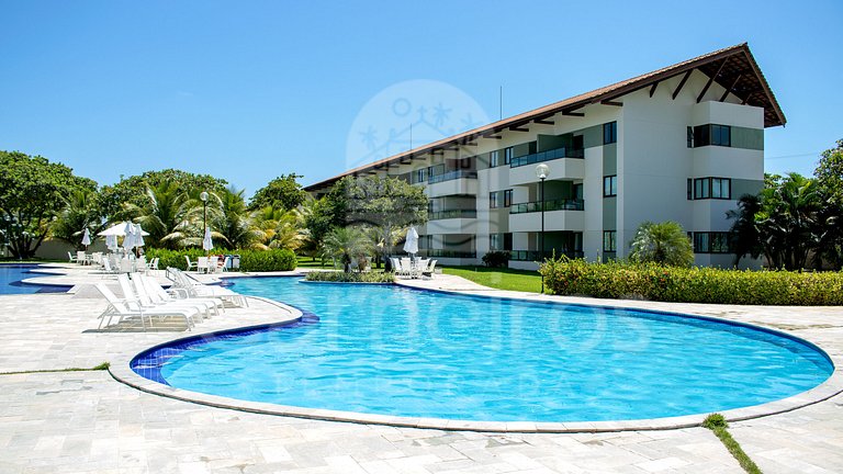 Flat 2 Quartos no Carneiros Beach Resort (A08-A)