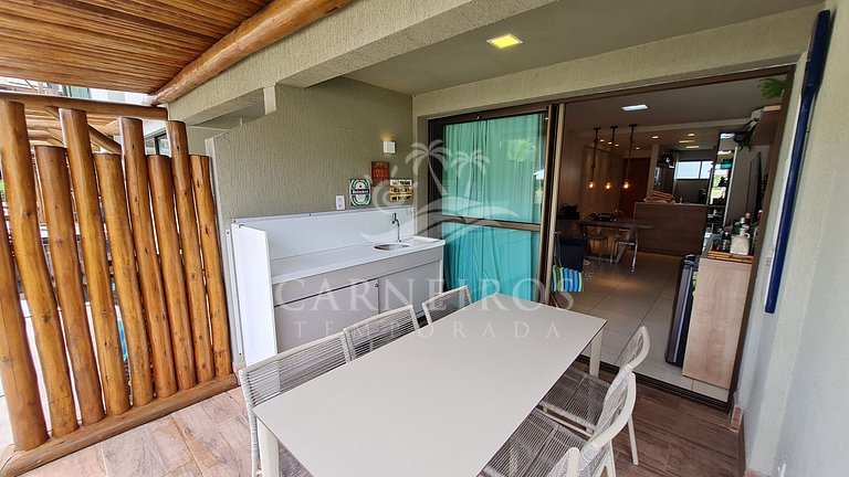 Flat 2 Quartos no La Fleur Polinésia (A01-32)