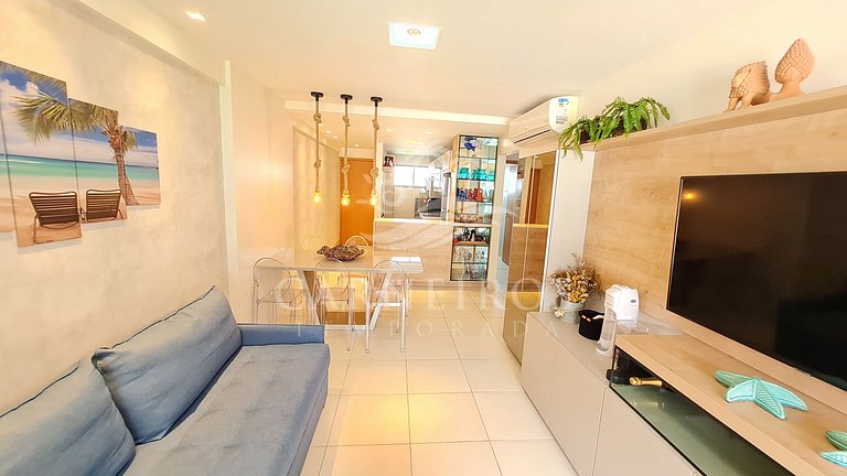 Flat 2 Quartos no La Fleur Polinésia (A01-32)