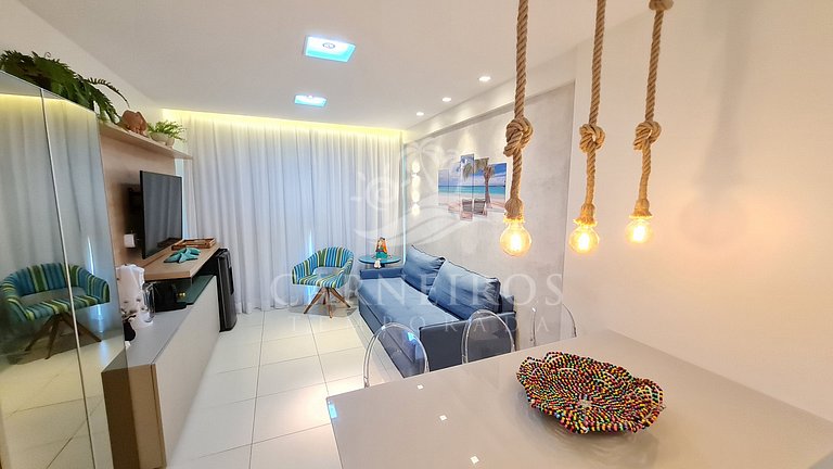 Flat 2 Quartos no La Fleur Polinésia (A01-32)
