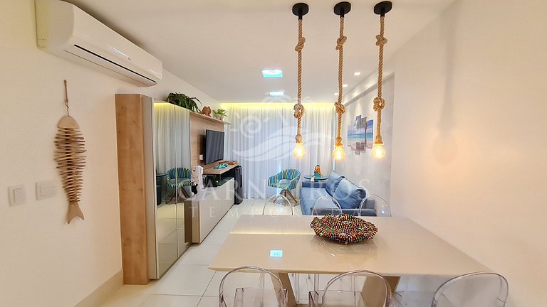 Flat 2 Quartos no La Fleur Polinésia (A01-32)