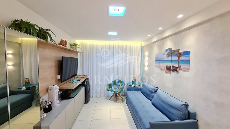 Flat 2 Quartos no La Fleur Polinésia (A01-32)