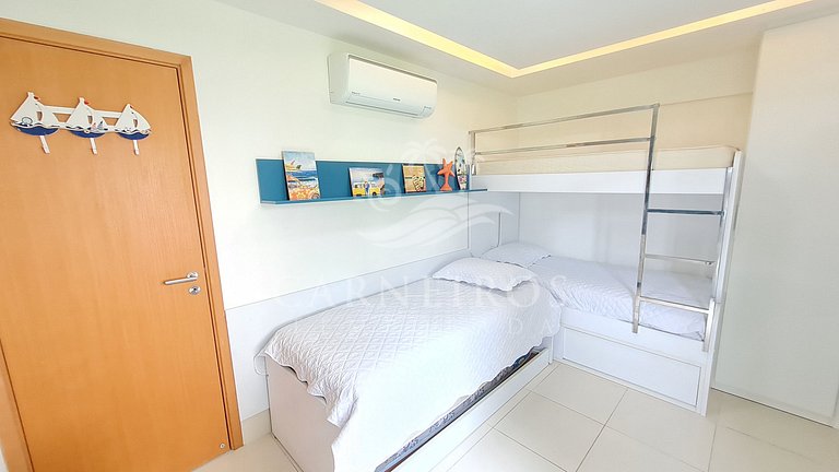 Flat 2 Quartos no La Fleur Polinésia (A01-32)