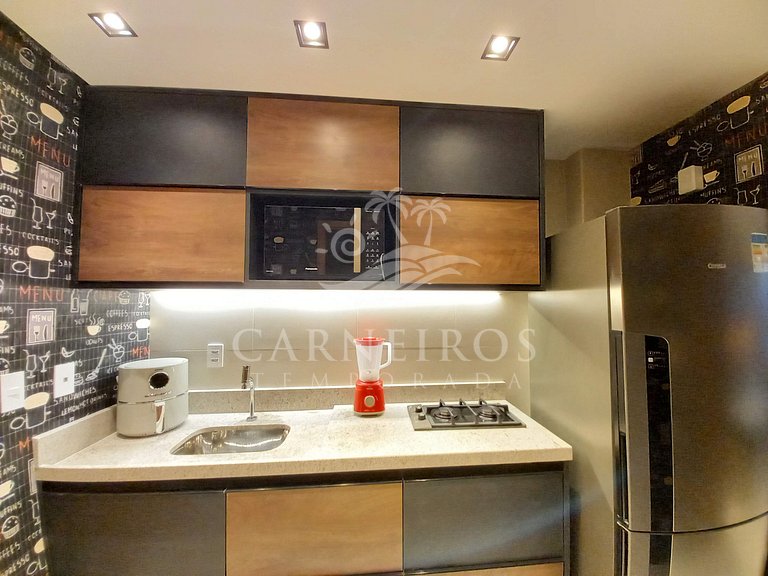 Flat 01 Quarto - Eco Resort Praia dos Carneiros (B12-2)