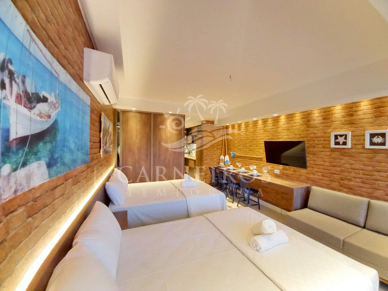 Flat 01 Quarto - Eco Resort Praia dos Carneiros (B12-2)