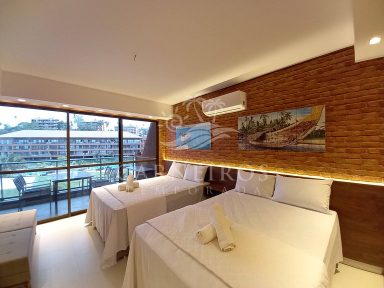 Flat 01 Quarto - Eco Resort Praia dos Carneiros (B12-2)