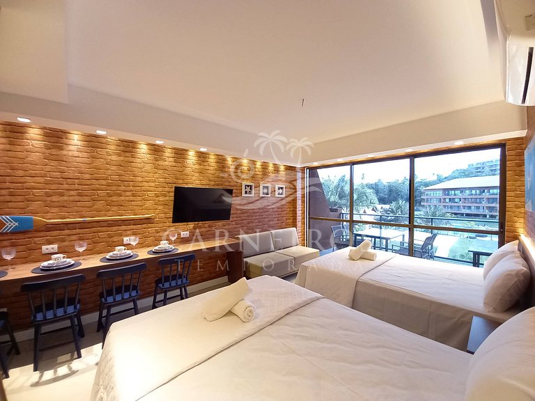 Flat 01 Quarto - Eco Resort Praia dos Carneiros (B12-2)