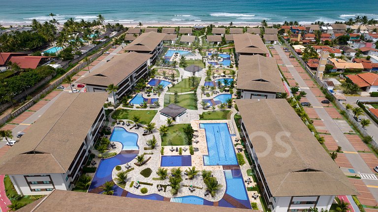 2 Quartos Vista Piscina - Cupe Beach Living (A04)