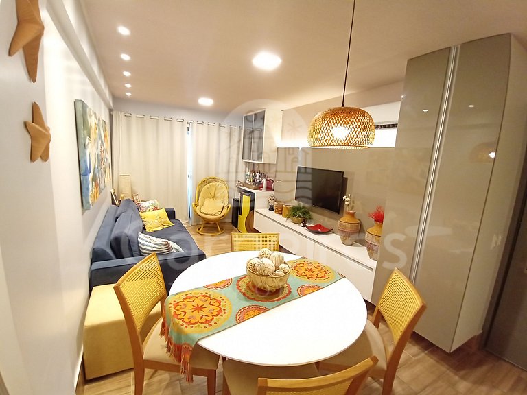 Flat 2 Quartos no La Fleur Polinésia (D11-52)