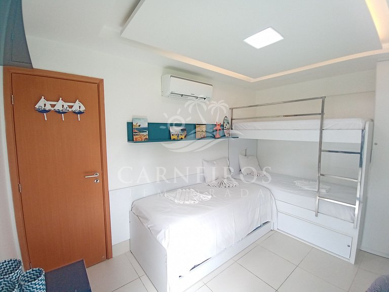 Flat 2 Quartos no La Fleur Polinésia (A01-32)