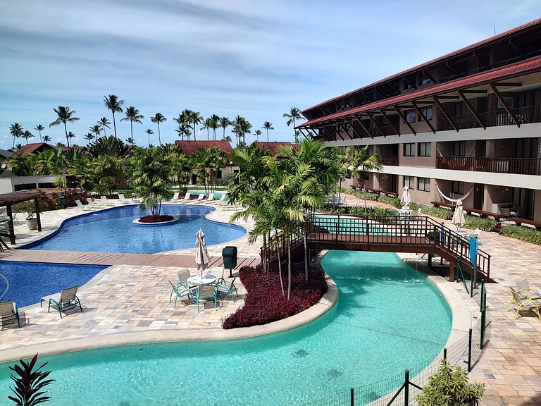 Beira-Mar | Vista Piscina | Flat Oka Beach (D05-5)