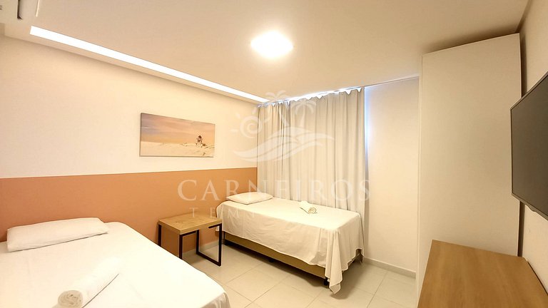 Flat 2 Quartos no Carneiros Beach Resort (B10-2)