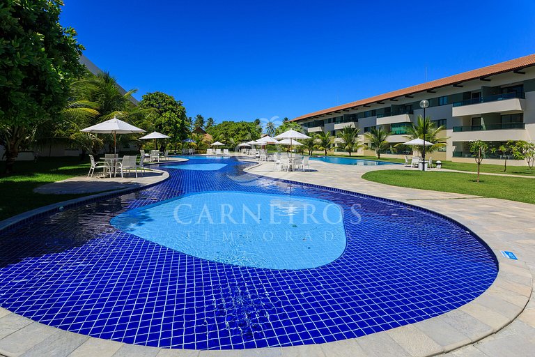 Flat 2 Quarto no Carneiros Beach Resort (B01-D)