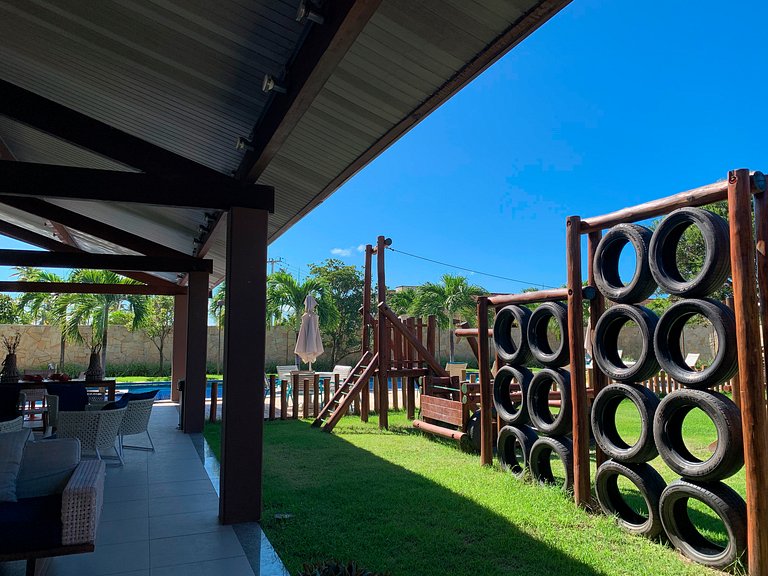 Beira-Mar | Vista Piscina | Flat Oka Beach (D05-5)