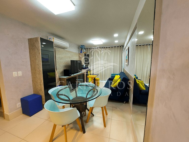 Flat 02 Quartos no La Fleur Polinésia (B07-62)