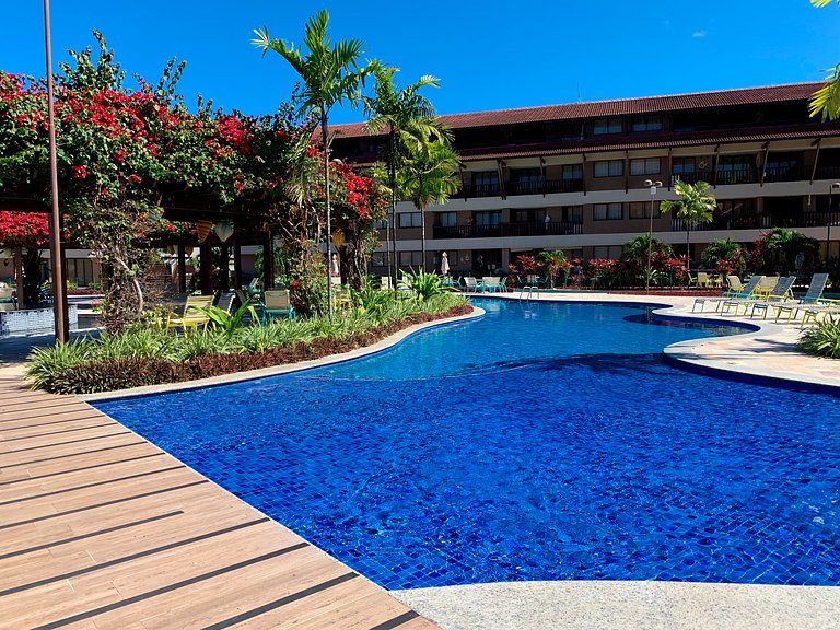Beira-Mar | Vista Piscina | Flat Oka Beach (D05-5)