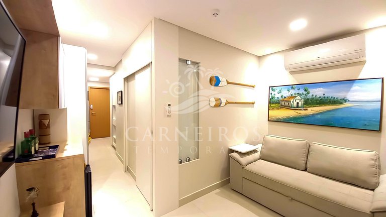 Flat 1 Quarto - Eco Resort Praia dos Carneiros (X01-2)