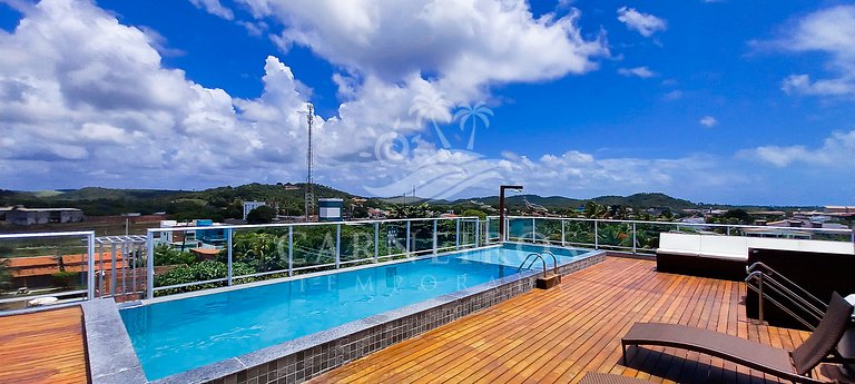 Lindo Flat no Beach Way Carneiros (B01)
