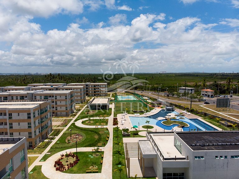 Flat 1 Quarto no Muro Alto Clube (MAC D20-5)