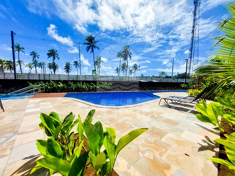 Flat Vista Piscina - Mana Beach Experience (B20-1)