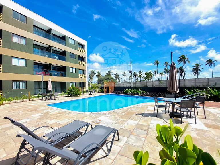 Flat Vista Piscina - Mana Beach Experience (B20-1)