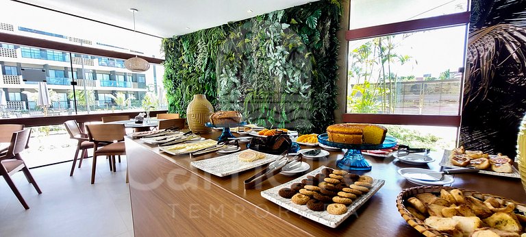 Lindo flat - 02 Quartos no Mana Beach (B21-2)