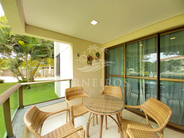 Flat 3 Quartos no Carneiros Beach Resort (A01-3)