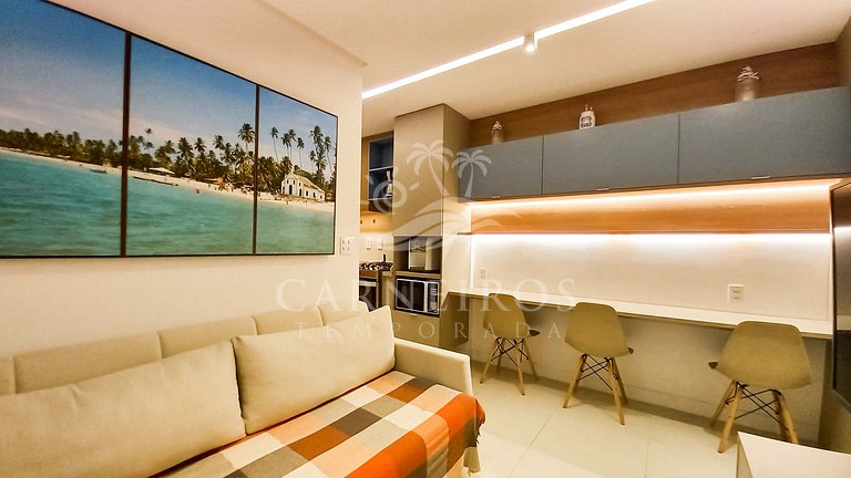 Flat 1 Quarto - Eco Resort Praia dos Carneiros (B16)
